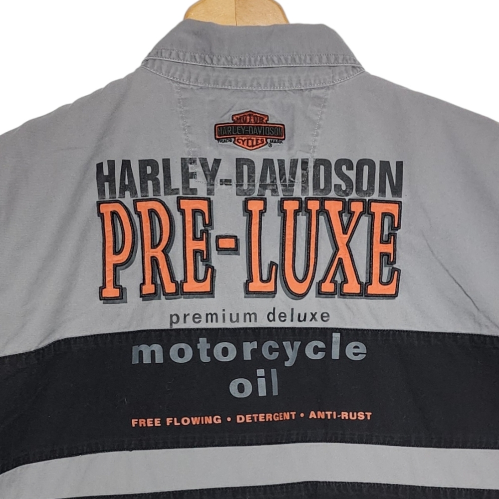 Harley Davidson Button Down Garage Shirt - Men's Medium - Picture 4 of 6